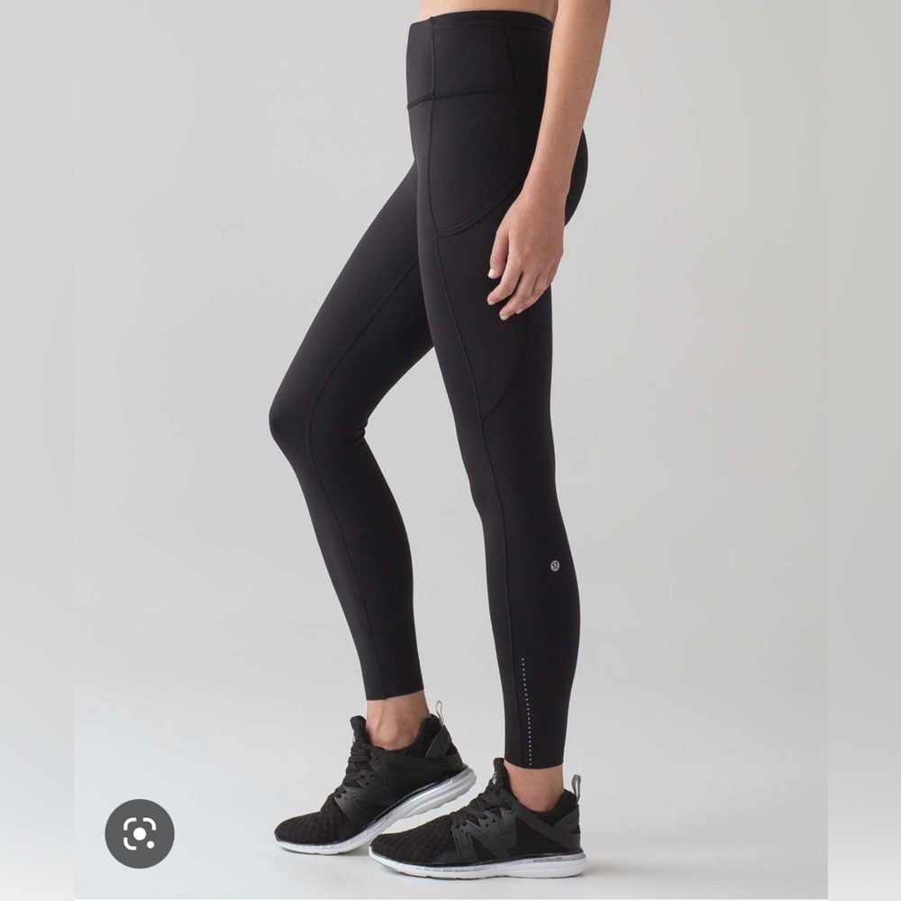 Fast & Free Black Lululemon Leggings Size 8